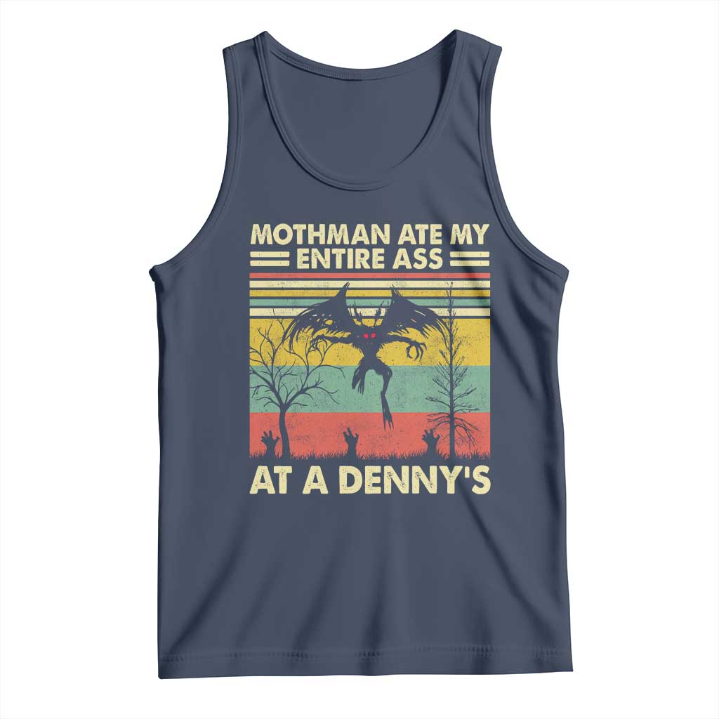 Funny Mothman Eat My Entire Ass Tank Top Vintage Cryptid Funny Mothman Meme - Wonder Print Shop