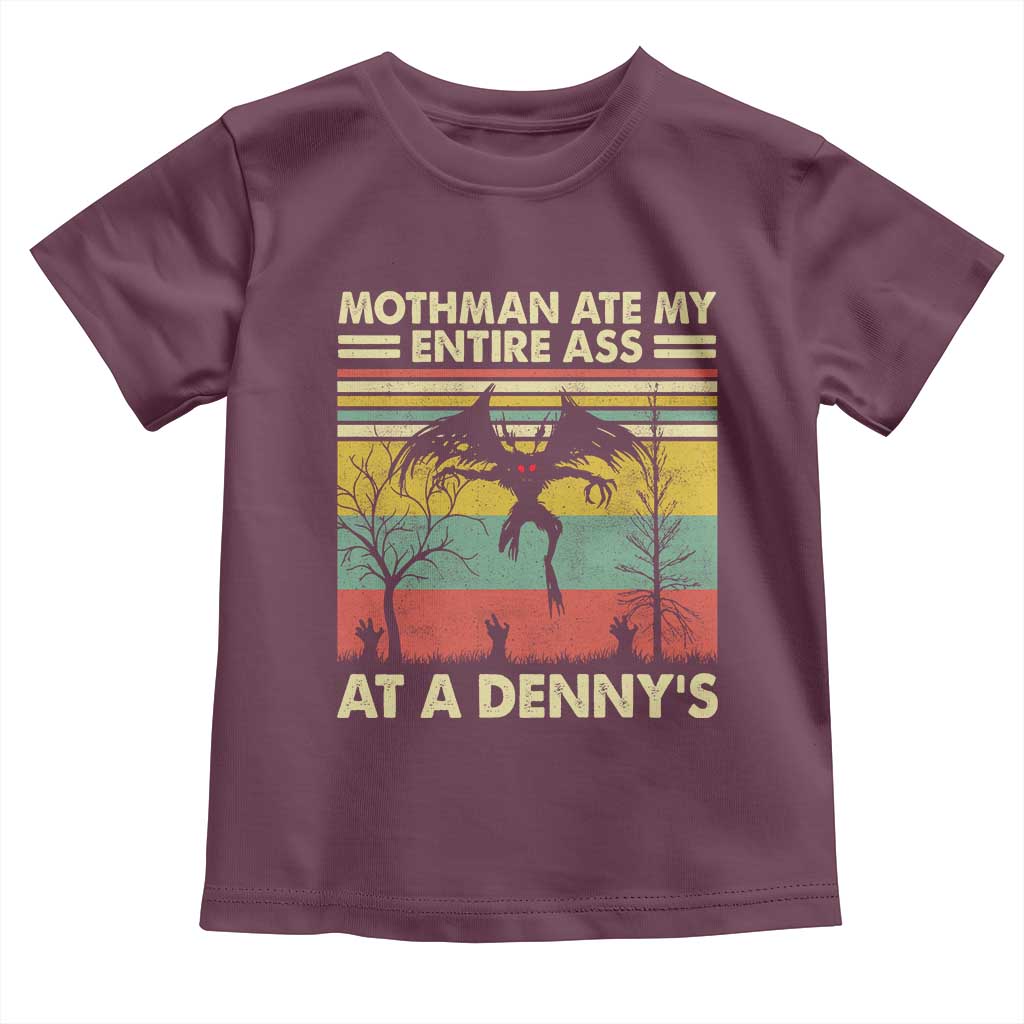Funny Mothman Eat My Entire Ass Toddler T Shirt Vintage Cryptid Funny Mothman Meme - Wonder Print Shop