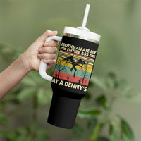 Funny Mothman Eat My Entire Ass Tumbler With Handle Vintage Cryptid Funny Mothman Meme - Wonder Print Shop