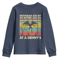 Funny Mothman Eat My Entire Ass Youth Sweatshirt Vintage Cryptid Funny Mothman Meme - Wonder Print Shop