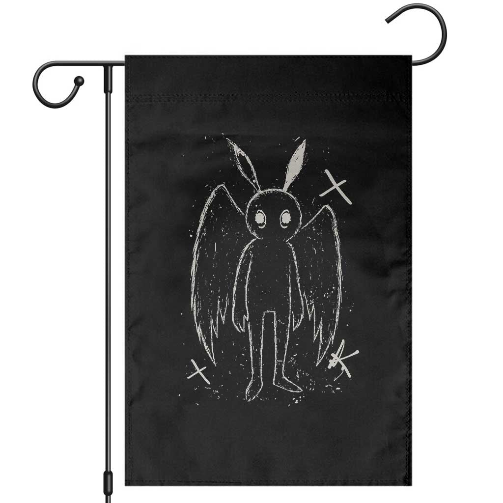 Creepy Cute Mothman Garden Flag Alt Goth Grunge Horror Aesthetic Cryptid - Wonder Print Shop
