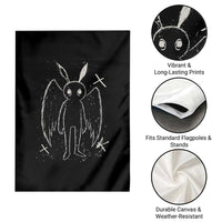 Creepy Cute Mothman Garden Flag Alt Goth Grunge Horror Aesthetic Cryptid - Wonder Print Shop