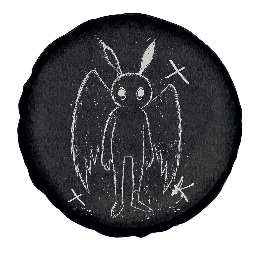Creepy Cute Mothman Spare Tire Cover Alt Goth Grunge Horror Aesthetic Cryptid - Wonder Print Shop