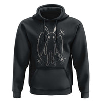 Creepy Cute Mothman Hoodie Alt Goth Grunge Horror Aesthetic Cryptid - Wonder Print Shop