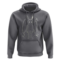 Creepy Cute Mothman Hoodie Alt Goth Grunge Horror Aesthetic Cryptid - Wonder Print Shop
