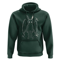 Creepy Cute Mothman Hoodie Alt Goth Grunge Horror Aesthetic Cryptid - Wonder Print Shop
