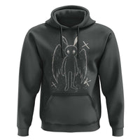 Creepy Cute Mothman Hoodie Alt Goth Grunge Horror Aesthetic Cryptid - Wonder Print Shop