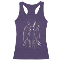 Creepy Cute Mothman Racerback Tank Top Alt Goth Grunge Horror Aesthetic Cryptid - Wonder Print Shop
