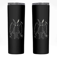 Creepy Cute Mothman Skinny Tumbler Alt Goth Grunge Horror Aesthetic Cryptid - Wonder Print Shop