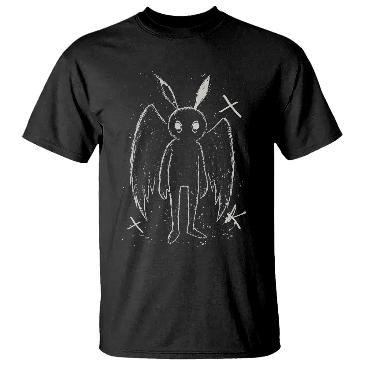 Creepy Cute Mothman T Shirt Alt Goth Grunge Horror Aesthetic Cryptid - Wonder Print Shop