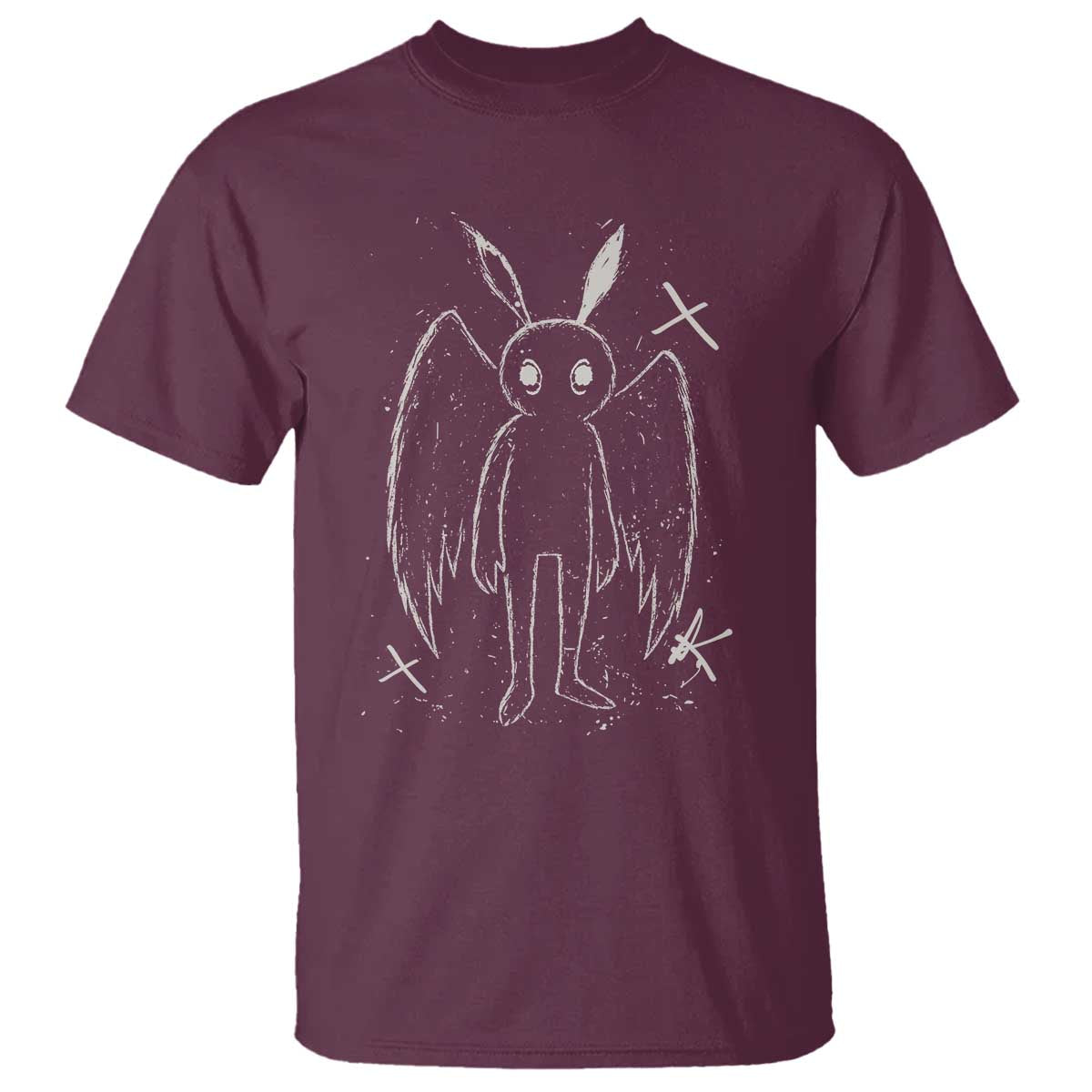 Creepy Cute Mothman T Shirt Alt Goth Grunge Horror Aesthetic Cryptid - Wonder Print Shop