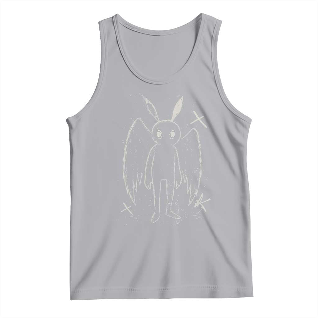 Creepy Cute Mothman Tank Top Alt Goth Grunge Horror Aesthetic Cryptid - Wonder Print Shop