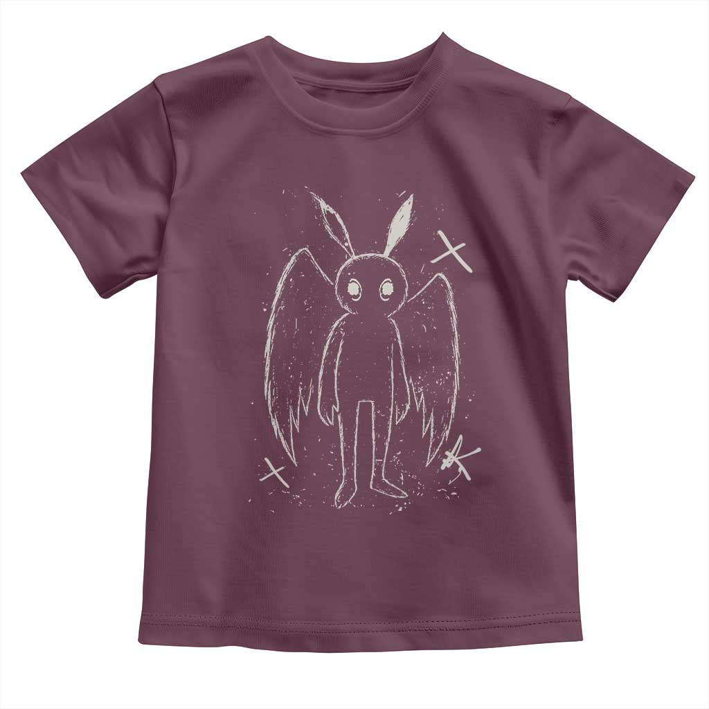 Creepy Cute Mothman Toddler T Shirt Alt Goth Grunge Horror Aesthetic Cryptid - Wonder Print Shop