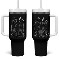 Creepy Cute Mothman Tumbler With Handle Alt Goth Grunge Horror Aesthetic Cryptid - Wonder Print Shop
