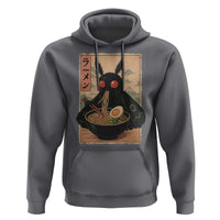 Funny Mothman Ramen Hoodie Japanese Kawaii Noodles Cryptid Retro Manga Anime - Wonder Print Shop