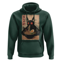 Funny Mothman Ramen Hoodie Japanese Kawaii Noodles Cryptid Retro Manga Anime - Wonder Print Shop