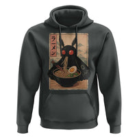 Funny Mothman Ramen Hoodie Japanese Kawaii Noodles Cryptid Retro Manga Anime - Wonder Print Shop