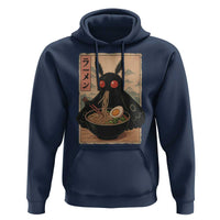 Funny Mothman Ramen Hoodie Japanese Kawaii Noodles Cryptid Retro Manga Anime - Wonder Print Shop