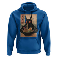 Funny Mothman Ramen Hoodie Japanese Kawaii Noodles Cryptid Retro Manga Anime - Wonder Print Shop