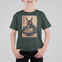 Funny Mothman Ramen T Shirt For Kid Japanese Kawaii Noodles Cryptid Retro Manga Anime - Wonder Print Shop