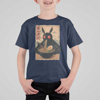 Funny Mothman Ramen T Shirt For Kid Japanese Kawaii Noodles Cryptid Retro Manga Anime - Wonder Print Shop