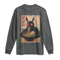 Funny Mothman Ramen Long Sleeve Shirt Japanese Kawaii Noodles Cryptid Retro Manga Anime - Wonder Print Shop