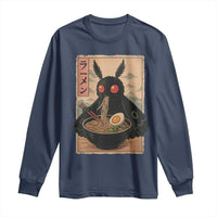Funny Mothman Ramen Long Sleeve Shirt Japanese Kawaii Noodles Cryptid Retro Manga Anime - Wonder Print Shop
