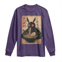Funny Mothman Ramen Long Sleeve Shirt Japanese Kawaii Noodles Cryptid Retro Manga Anime - Wonder Print Shop