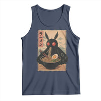 Funny Mothman Ramen Tank Top Japanese Kawaii Noodles Cryptid Retro Manga Anime - Wonder Print Shop