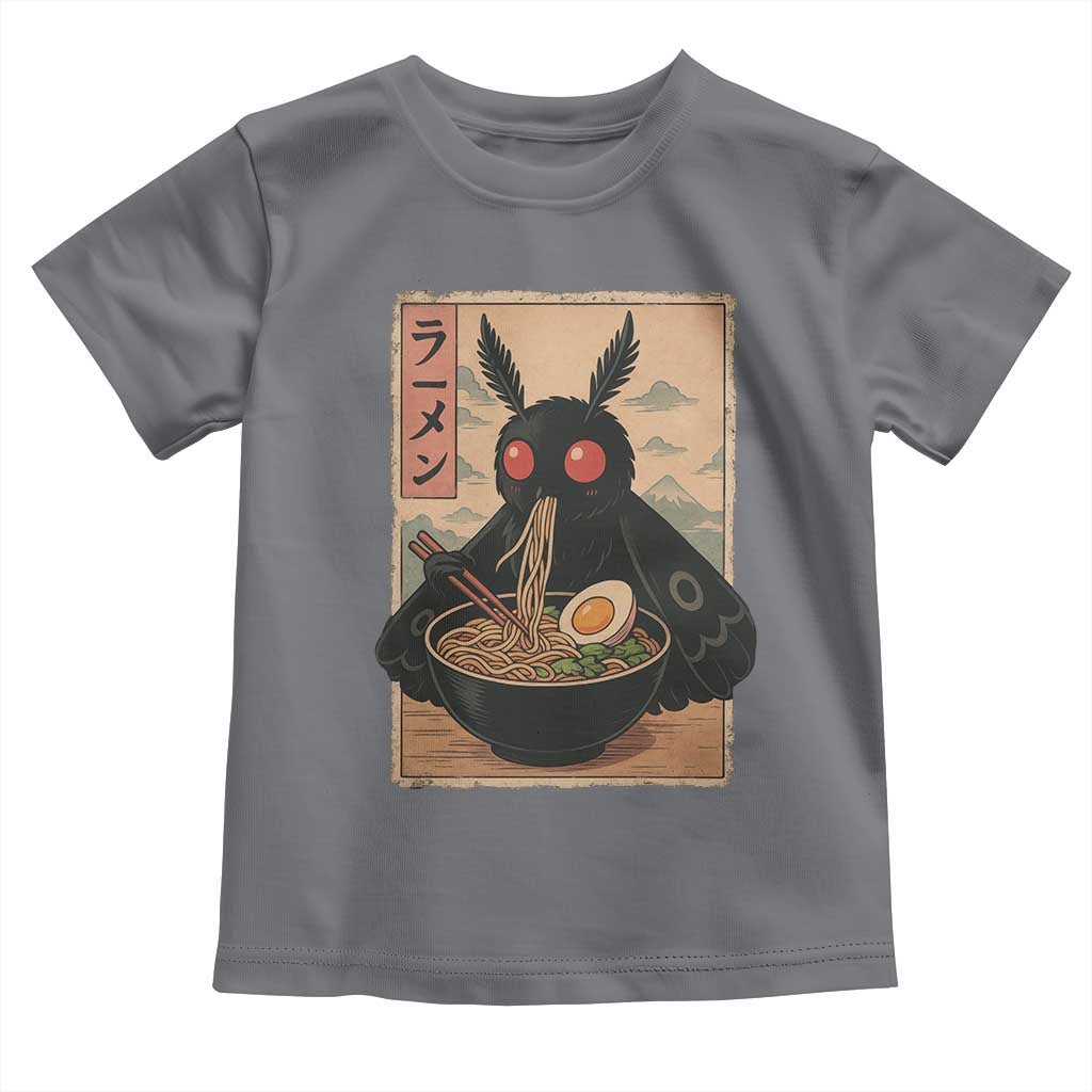 Funny Mothman Ramen Toddler T Shirt Japanese Kawaii Noodles Cryptid Retro Manga Anime - Wonder Print Shop