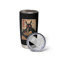 Funny Mothman Ramen Tumbler Cup Japanese Kawaii Noodles Cryptid Retro Manga Anime - Wonder Print Shop