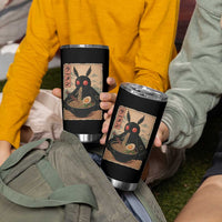 Funny Mothman Ramen Tumbler Cup Japanese Kawaii Noodles Cryptid Retro Manga Anime - Wonder Print Shop