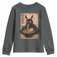 Funny Mothman Ramen Youth Sweatshirt Japanese Kawaii Noodles Cryptid Retro Manga Anime - Wonder Print Shop