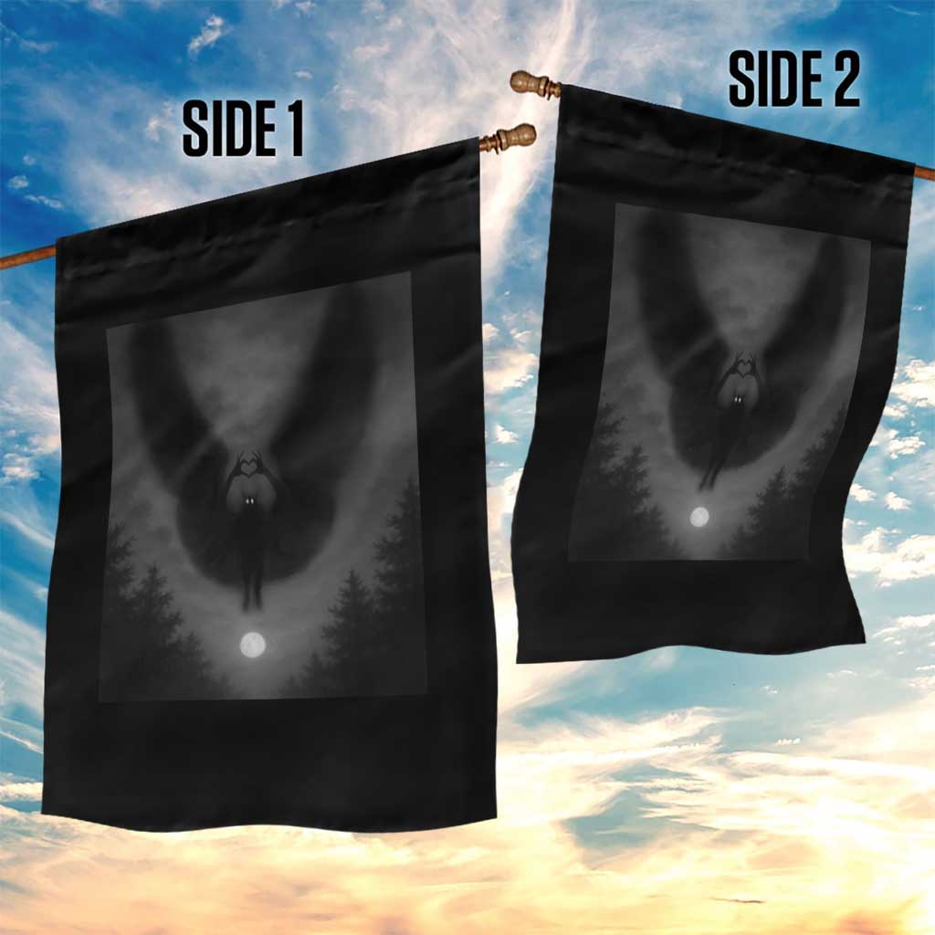 Mothman Garden Flag Horror Poster Halloween Cryptid Lover - Wonder Print Shop