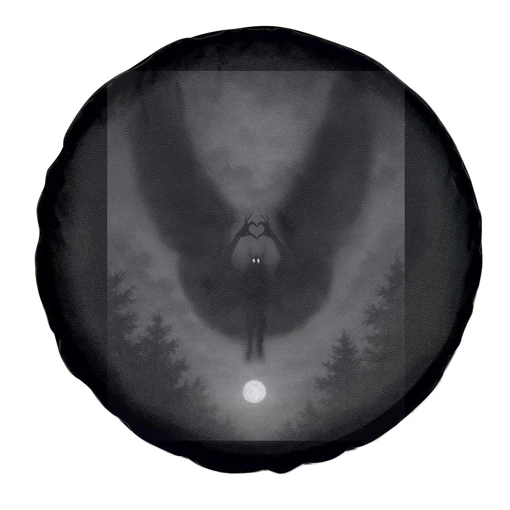 Mothman Spare Tire Cover Horror Poster Halloween Cryptid Lover - Wonder Print Shop