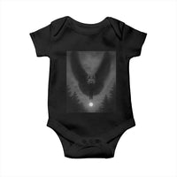 Mothman Baby Onesie Horror Poster Halloween Cryptid Lover - Wonder Print Shop