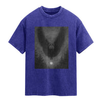 Mothman Washed Cotton T-Shirt Horror Poster Halloween Cryptid Lover