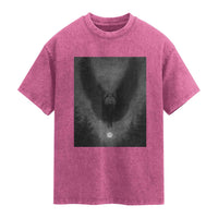 Mothman Washed Cotton T-Shirt Horror Poster Halloween Cryptid Lover