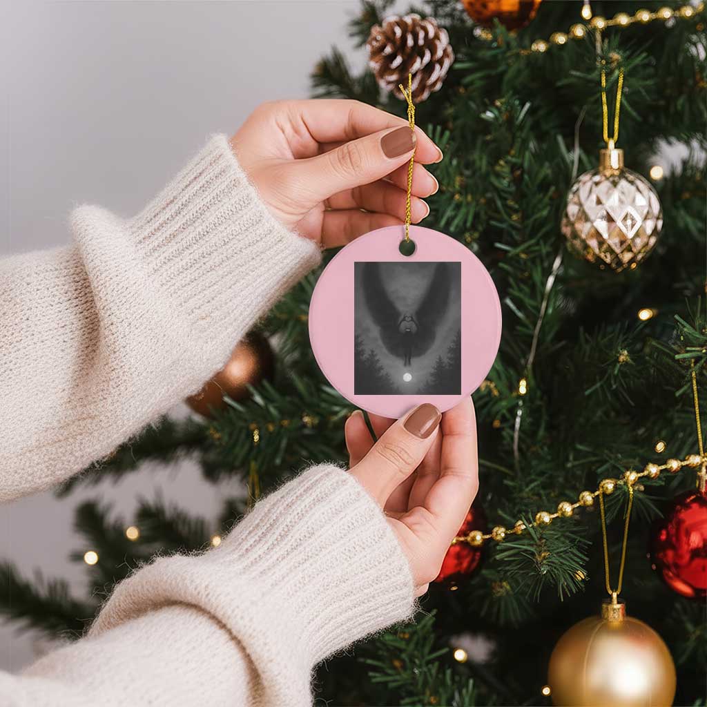 Mothman Ceramic Ornament Horror Poster Halloween Cryptid Lover - Wonder Print Shop