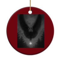 Mothman Ceramic Ornament Horror Poster Halloween Cryptid Lover - Wonder Print Shop