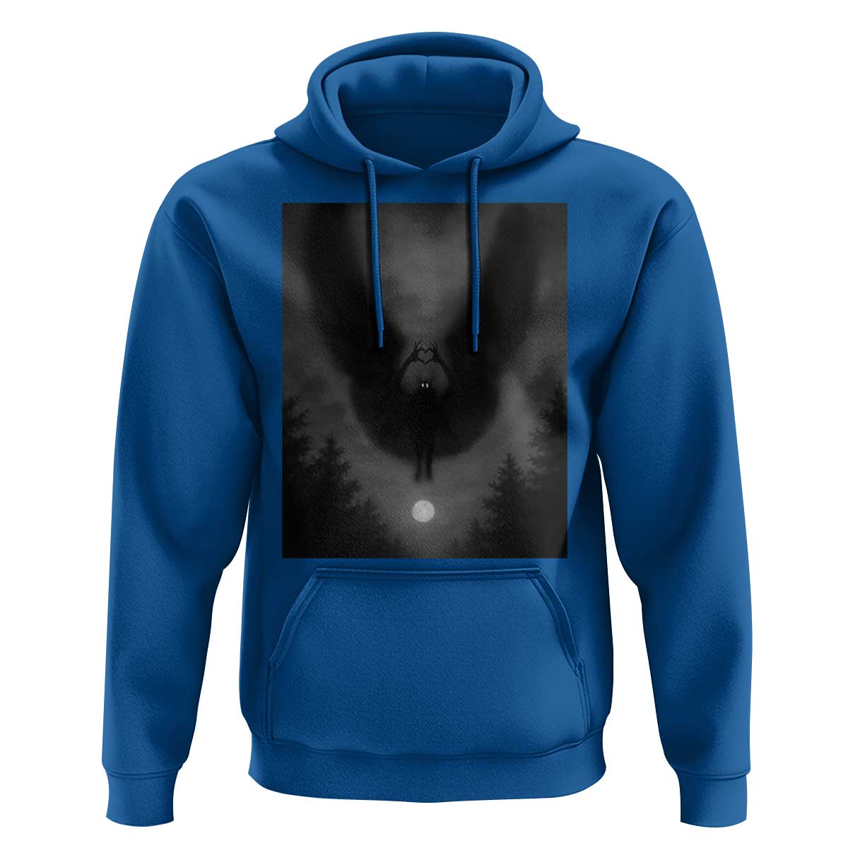 Mothman Hoodie Horror Poster Halloween Cryptid Lover - Wonder Print Shop
