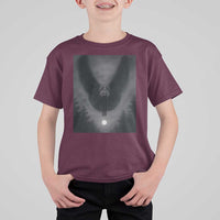 Mothman T Shirt For Kid Horror Poster Halloween Cryptid Lover - Wonder Print Shop
