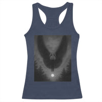 Mothman Racerback Tank Top Horror Poster Halloween Cryptid Lover - Wonder Print Shop
