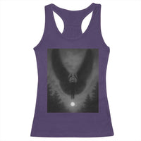 Mothman Racerback Tank Top Horror Poster Halloween Cryptid Lover - Wonder Print Shop