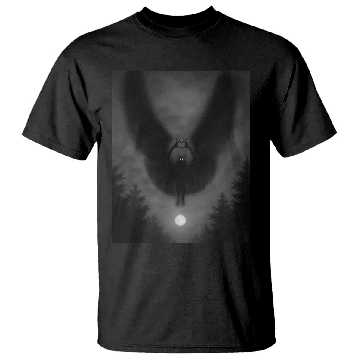 Mothman T Shirt Horror Poster Halloween Cryptid Lover - Wonder Print Shop