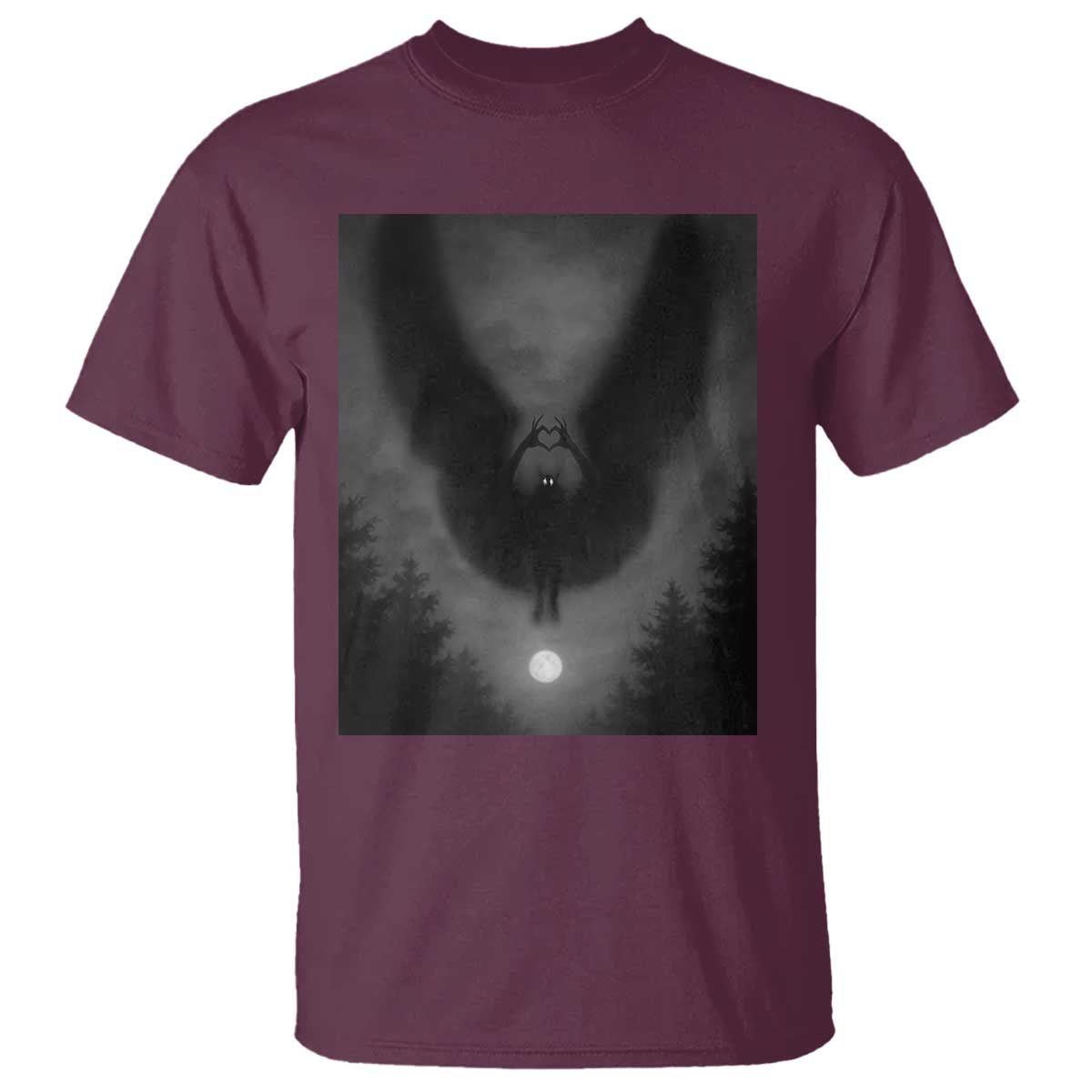 Mothman T Shirt Horror Poster Halloween Cryptid Lover - Wonder Print Shop
