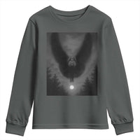 Mothman Youth Sweatshirt Horror Poster Halloween Cryptid Lover - Wonder Print Shop