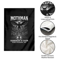 Mothman Garden Flag Horror Poster Halloween Harbinger of Doom Cryptid Creature - Wonder Print Shop