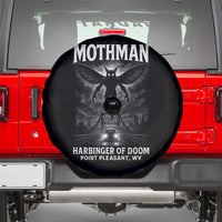 Mothman Spare Tire Cover Horror Poster Halloween Harbinger of Doom Cryptid Creature - Wonder Print Shop