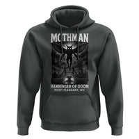 Mothman Hoodie Horror Poster Halloween Harbinger of Doom Cryptid Creature - Wonder Print Shop